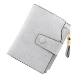 Solid Vintage Matte Women Wallet Fashion Small Female Purse Floral Carteras Mujer Femininas short wallet purse