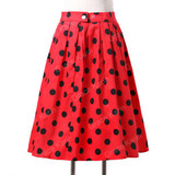 Skirts Womens Fashion Floral Print Pleated Retro Vintage 50s Skirts Pinup 60s Cotton Summer Rockabilly High Waist Women Skirt