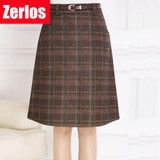 Skirts Womens 2017 spring autumn Woolen Skirt Casual Slim A-line Plaid Midi Skirts Female Fashionable High Waist Saias Femininas Skirts Womens 2017 spring autumn Woolen Skirt Casual Slim A-line Plaid Midi Skirts Female Fashionable High Waist Saias Femininas