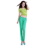 Skinny Jeans for women Cotton Denim Pants New Spring Fashion Pencil Jeans Women Candy Color Mid Waist Full Length Pencil Pants