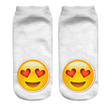 SKCOSOCKS Hot 3D Printed Socks Women Funny Short Sock Cat Unicorn Emoji Galaxy Pattern Low Cut Ankle Socks for Women Men Unisex