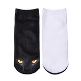 SKCOSOCKS Hot 3D Printed Socks Women Funny Short Sock Cat Unicorn Emoji Galaxy Pattern Low Cut Ankle Socks for Women Men Unisex