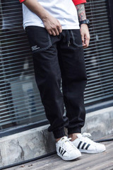 Size M-3XL men casual solid baggy chino jogger pants Men's Joggers khaki/black/army green/navy