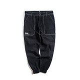 Size M-3XL men casual solid baggy chino jogger pants Men's Joggers khaki/black/army green/navy