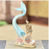 Mediterranean Resin Mermaid Figurines Decoration