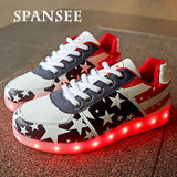 Size 30-45 Fashion Glowing Sneakers with Light Sole Kids Shoes Luminous Shoes Do Infantil Tenis LED Basket Femme LED Slippers 40