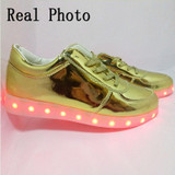 Size 30-45 Fashion Glowing Sneakers with Light Sole Kids Shoes Luminous Shoes Do Infantil Tenis LED Basket Femme LED Slippers 40