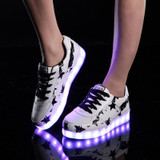 Size 30-44 Fashion Glowing Luminous Sneakers with Light Sole LED Slippers Boys Girls Kids Shoes 30