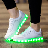 Size 30-44 Fashion Glowing Luminous Sneakers with Light Sole LED Slippers Boys Girls Kids Shoes 30