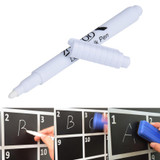 2017 New Arrival White Liquid Chalk Pen Marker For Glass Window Chalkboard Blackboard Meeting Room Drop Shipping ap808