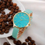 2017 New Arrival watch women Faux lady dress watch, women's Casual Leather quartz-watch Analog women's gifts Relogio Feminino