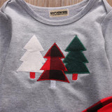 2017 Kids Baby Boys Girls Clothing New Long Sleeve Christmas Clothes Set T-shirt+Plaid Pants 2PCS Outfits Xmas Children Clothing