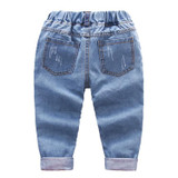 2017 infant Brand Pants Kids Trousers Fashion Girls Jeans Children Boys Ripped Jeans Kids Fashion Denim Pants Baby Casual Jean