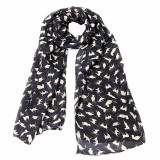 2017 Hot Women's Autumn Winter Chiffon Scarves Cute Cat Scarf Wraps Shawl Long Large Soft Scarf Scarves All-match Bufandas Mujer