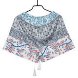 2017 Hot Women Summer Loose Shorts High Waist Floral Print Drawstring Stretch Sexy Beach Casual Outwear Female Shorts Ropa Mujer