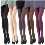 2017 Hot Women Sexy Pantyhose Autumn Winter Nylon Tights 120D Velvet Candy Color Stockings Step Foot Seamless Collant Female