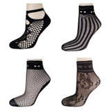 2017 Hot Selling Fashion Sexy Women Fishnet Mesh Socks Lady Girl Soft Black Lace Nylon Hosiery Thin Short Ankle Socks For Summer