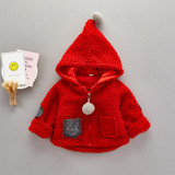 2017 New Spring Autumn Cardigan Casaco Infantil Cute Cartoon Baby Girl Clothes Coat Soft Hooded Warm Cloak Infant Jacket Kids