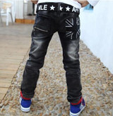 2017 new Spring and autumn jeans boy pants children Korean baby boy pants black jeans