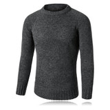 2017 New Solid Men Sweater Autumn Long Sleeve Knitted Sweaters Winter Thick Pullover High Quality Fashion Mens Clothing