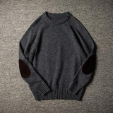 2017 New Solid Men Sweater Autumn Long Sleeve Knitted Sweaters Winter Thick Pullover High Quality Fashion Mens Clothing