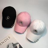 2017 New snapback cap women Metal Ring Couple baseball cap casquette gorras hip hop Casual caps hats women baseball cap #23