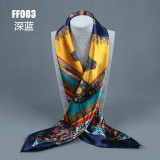 2017 new Silk Square Big Size 90x90cm Scarf Women Fashion High Quality Cheap Imitated Silk Satin Scarves Polyester Shawl Hijab