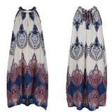 2017 New Sexy Women Summer Off-Shoulder Boho Dresses Fashion Casual Loose Beach Floral Sundress Mini Dress