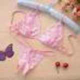 2017 New Sexy Women Lady Lingerie Lace Underwear Attracted Women Crop Top with G-string Lingerie Sleepwear Clothing