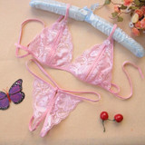 2017 New Sexy Women Lady Lingerie Lace Underwear Attracted Women Crop Top with G-string Lingerie Sleepwear Clothing