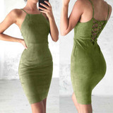 2017 New Sexy Women Ladies Mini Dress Back Velvet Bodycon Strappy Dress Winter Bodycon Party Club Dresses Vestidos Clothing