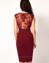 2017 New Sexy Women Floral Slim Fit  Bodycon Party Clubwear Evening Mini Dress Lace Stretch Dress