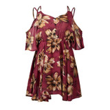 2017 New Sexy Women Chiffon Summer Dress V-neck strapless dresses print lotus leaf beach Female clothing Party Dresses Women