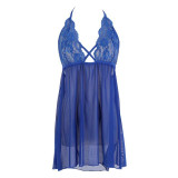 2017 New Sexy Lace Women Sleepwear Dress  With G-string Babydoll Underwear Nightgown Lingerie