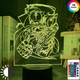 Manga Fullmetal Alchemist Edward Elric 3D Lamp