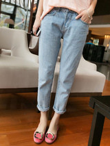 2017 New Ripped Jeans Women Plus Size Vintage Jean Girls Slim Denim Pant Capris Mid Waist Ankle Length Pencil Pants