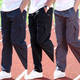 2017 New Quickly Dry Breathable Exercise Pants Men Elastic Waist Men Student Active Pants Outside Trousers Plus Size 3XL
