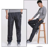 2017 New Quick Dry Mens Exercise Pants Full Length Elastic Waist Mens Active Pants Plus Size 3XL Men Straight Trousers , PA211