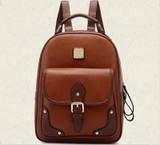 2017 New PU Leather Women Backpack Casual School Bags For Teenagers Girls Travel BackPacks High Quality Shoulders Bag