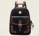 2017 New PU Leather Women Backpack Casual School Bags For Teenagers Girls Travel BackPacks High Quality Shoulders Bag