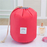 2017 New Portable Cute Multifunction Beauty Travel Cosmetic Bag Makeup Case Pouch Barrel-shaped Nylon makeup organizer bag