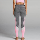 2017 Fashion Gray Mesh Patchwork Women Leggings Harajuku Athleisure Fitness Clothing Elastic Sporting Leggings Women Pants
