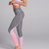 2017 Fashion Gray Mesh Patchwork Women Leggings Harajuku Athleisure Fitness Clothing Elastic Sporting Leggings Women Pants