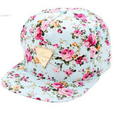 2017 Fashion Floral Adjustable Baseball Snapback Hats For Men/Women Sports Flat Peaked Hip Hop Sun Cap Bone Gorras Casquette U2