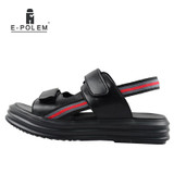 2017 Fashion Designers Men Sandals Brand Leather Slippers for Men Zapatos Sandalias Hombre Summer Beach Sandals Shoes
