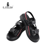 2017 Fashion Designers Men Sandals Brand Leather Slippers for Men Zapatos Sandalias Hombre Summer Beach Sandals Shoes