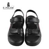 2017 Fashion Designers Men Sandals Brand Leather Slippers for Men Zapatos Sandalias Hombre Summer Beach Sandals Shoes