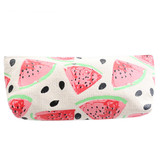 2017 Fashion Cute Fruits Canvas Stationery Pencil Pen Case Cosmetic Makeup Bag Zipper Pouch Case