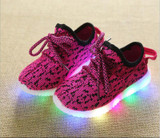 2017 Fashion Colorful lighted Children shoes LED Lovely Cool New brand Cool kids sneakers casual baby boys girls shoes