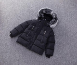 2017 Fashion Children's duck down Outerwear&amp;Coats Winter long model warm Boys Down jackets fur coats Warm baby boy down jacket